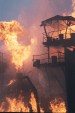 An explosion at the Universal Studios (Holliwood)