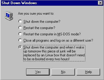 Shutdown Windows - Reboot Linux