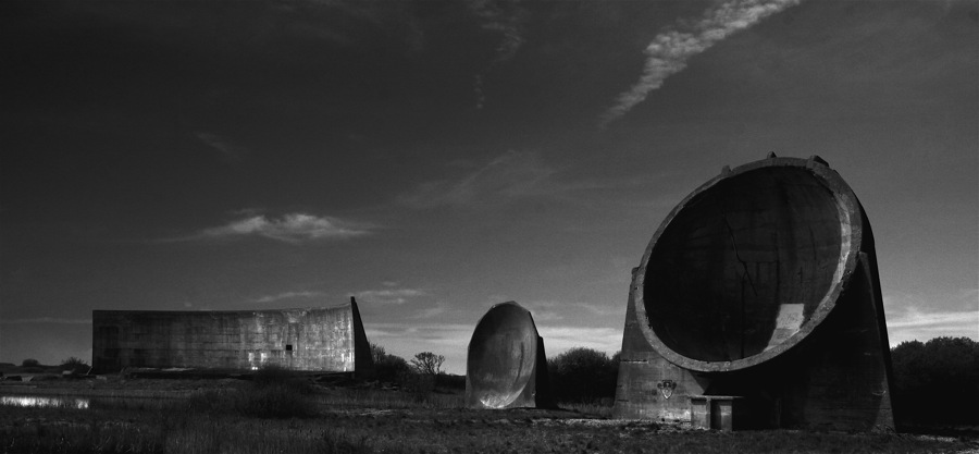 Sound mirrors in Dungeness