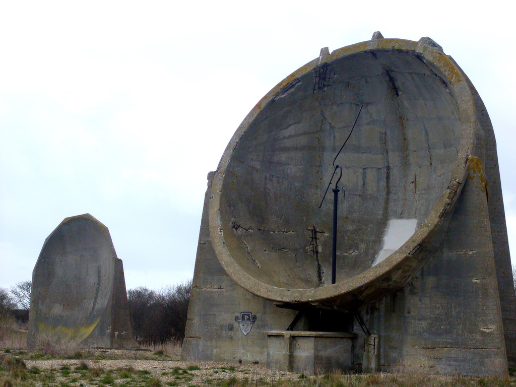 Sound mirrors in Dungeness