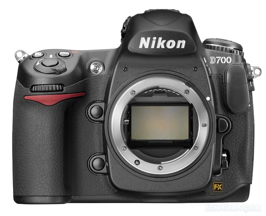 Nikon D700 body, front view