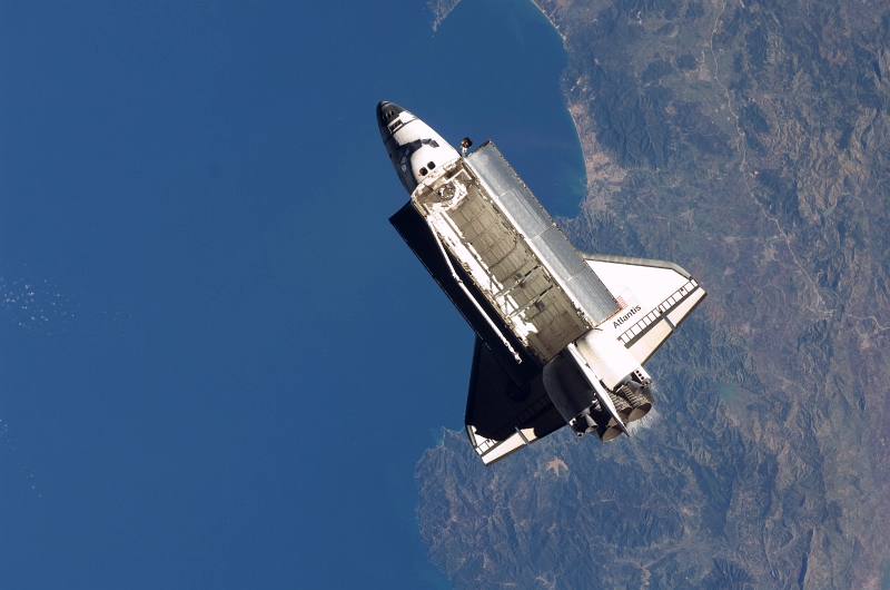 The space shuttle as wallpaper