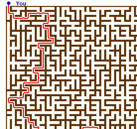 Maze solution using Photoshop