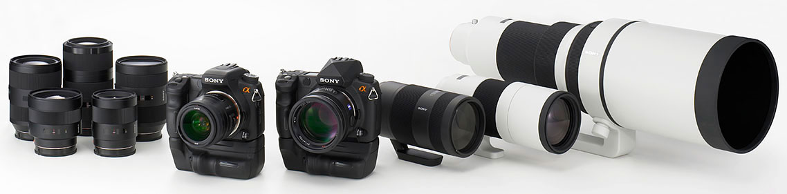 Sony: Official photo of new cameras and lenses