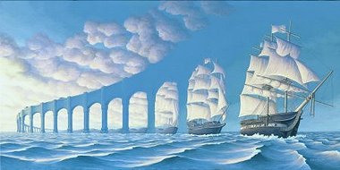 Boats and arches (illusion)