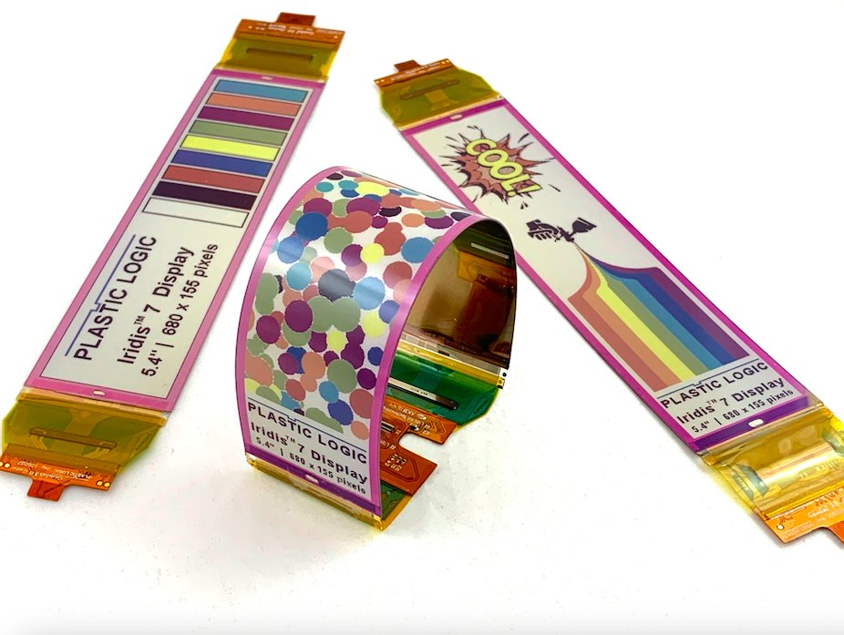 Flexible color e-paper displays