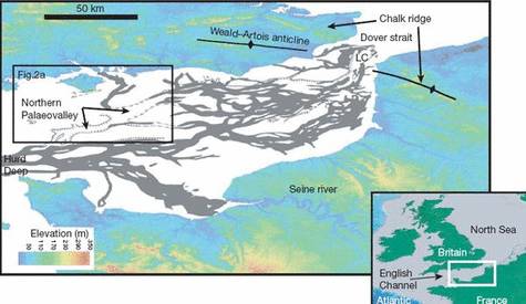 Carte de la Manche - Map of the Channel