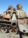 Rusting tank in Iraq