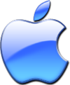 Logo Apple bleu
