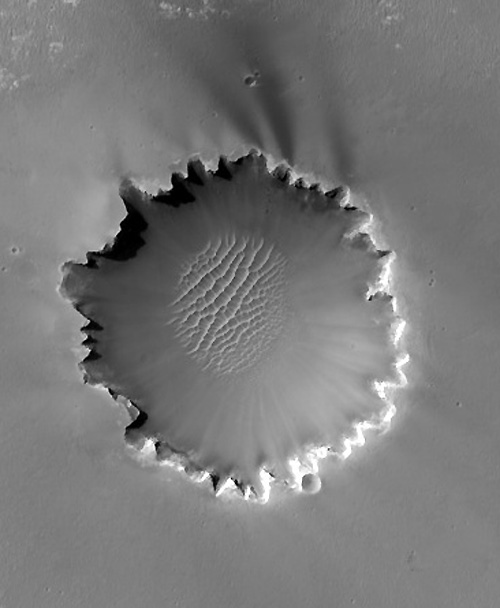 Mars Victoria Crater seen by Hirise - Photo NASA