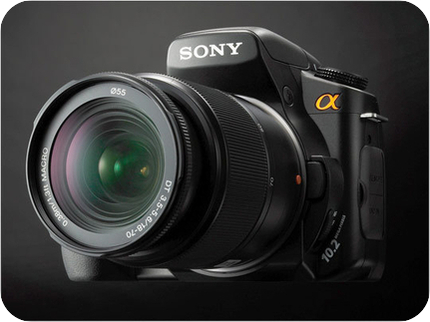 Sony Alpha 200 face avant