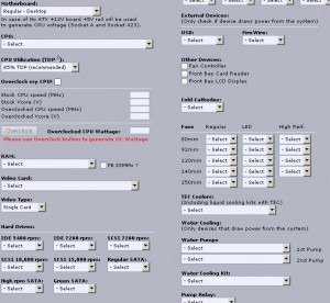 Calculez l’alim de votre prochain ordinateur