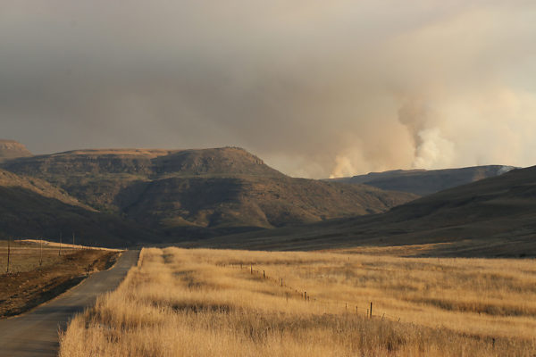 Wild fires at Giant's Castle