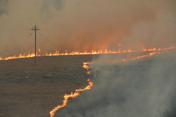 Wild fires at Giant's Castle