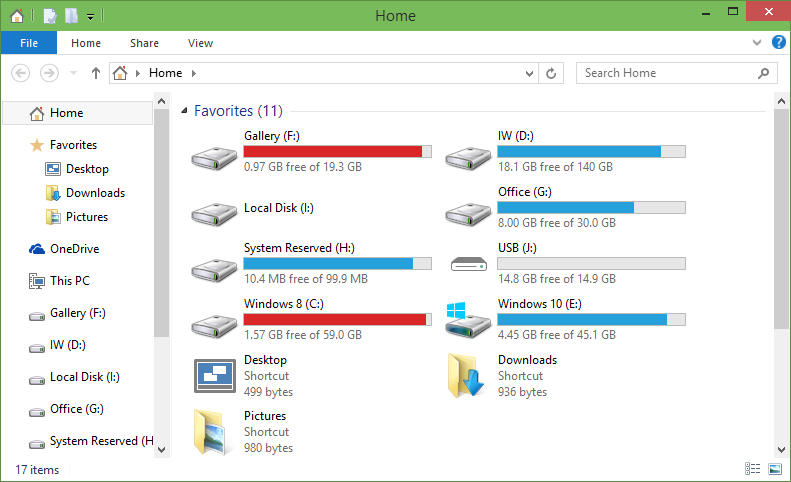 Windows file explorer