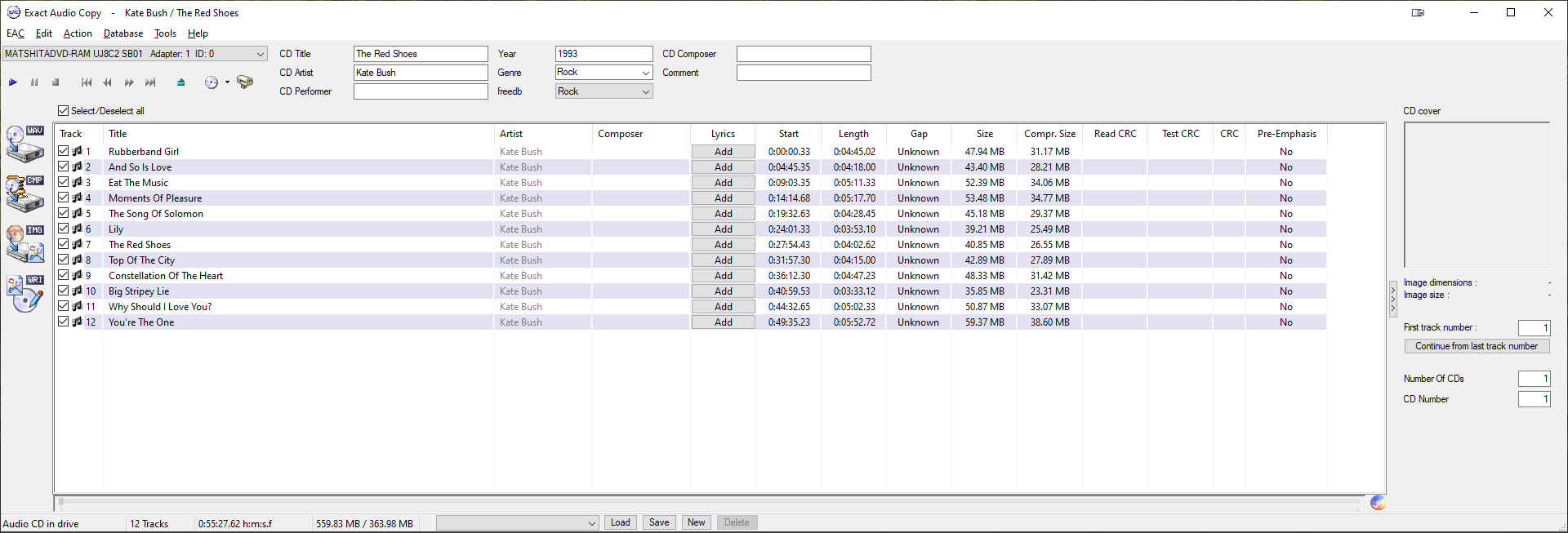 Comment copier un CDA en FLAC avec Exact Audio Copy ?