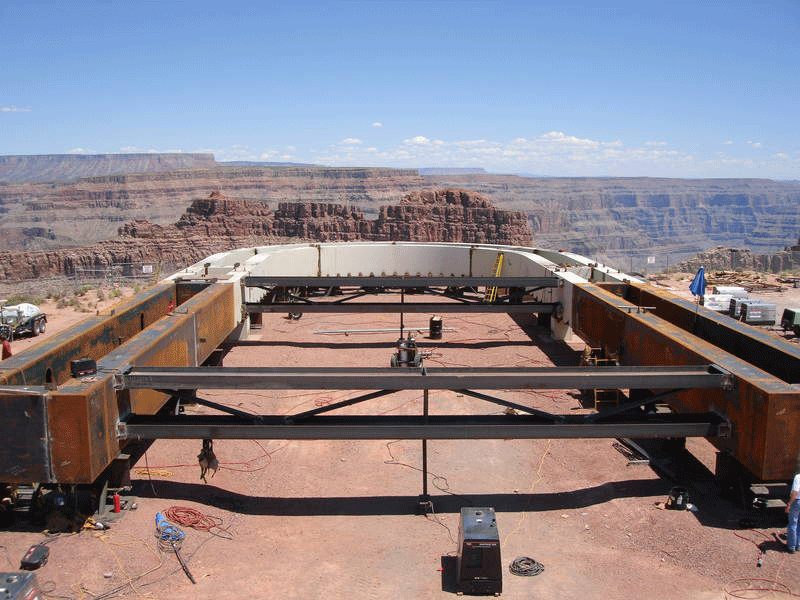 Grand Canyon sky walk - steel path
